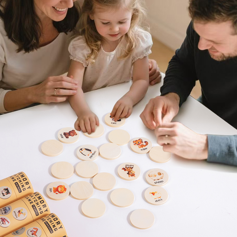 Wooden Memory Match Stick Ches - Board Game Oath recension och pris