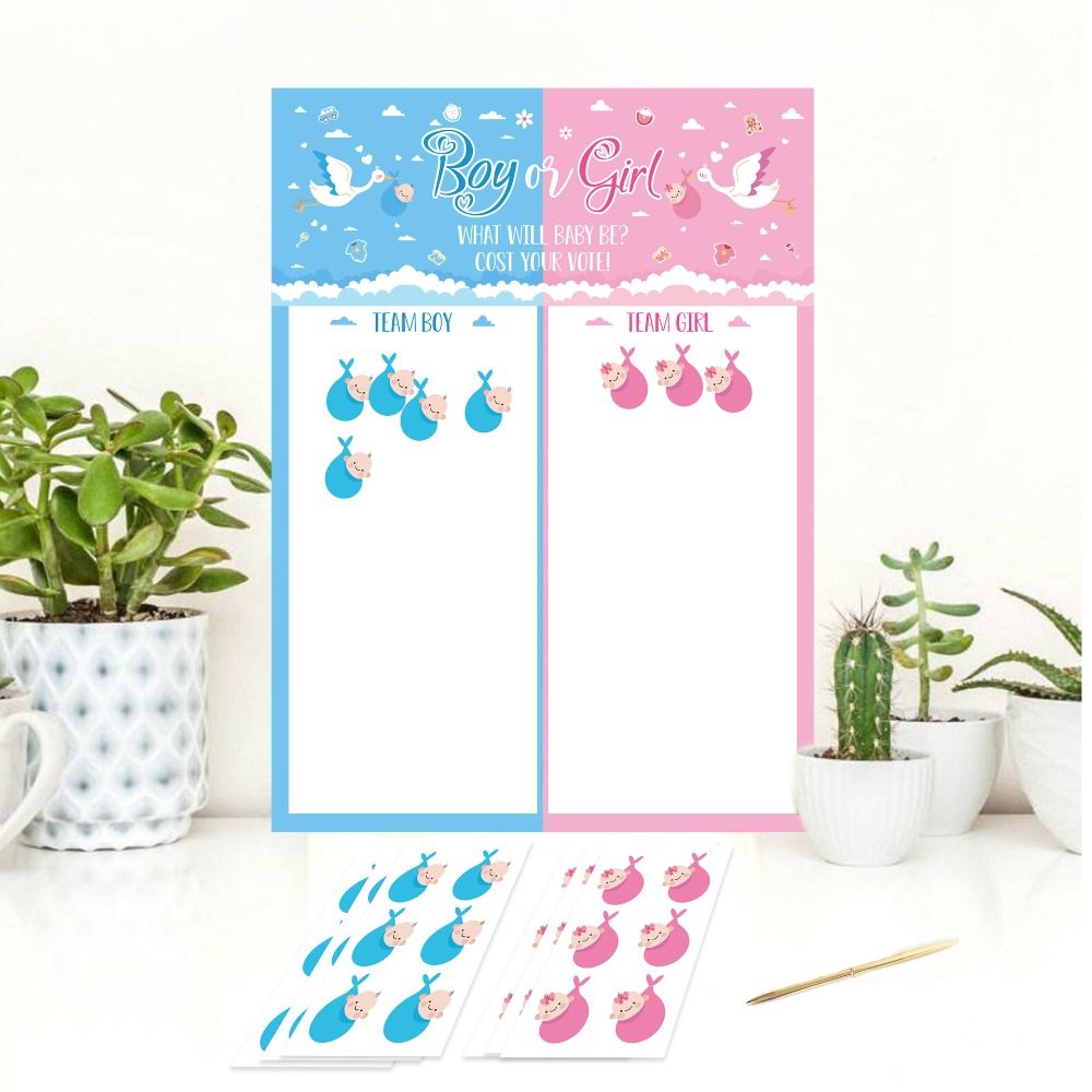 With Stickers Gender Revealed  - Board Game Quote recension och pris