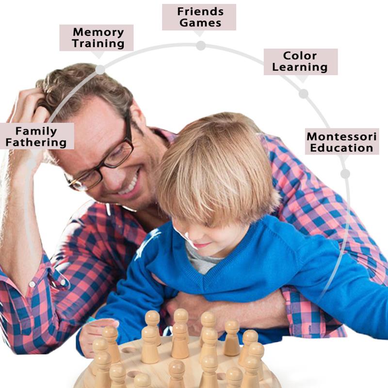 Wooden Memory Match Stick Ches - Board Game Oath recension och pris