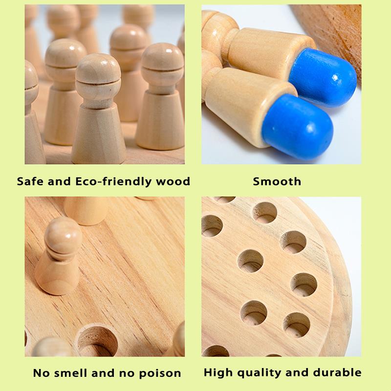 Wooden Memory Match Stick Ches - Board Game Oath recension och pris