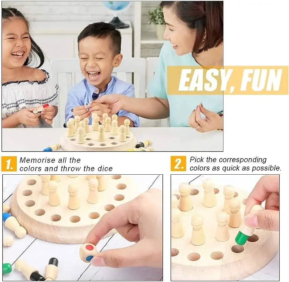 1PC Wooden Memory Match Stick  - Board Game Oath recension och pris