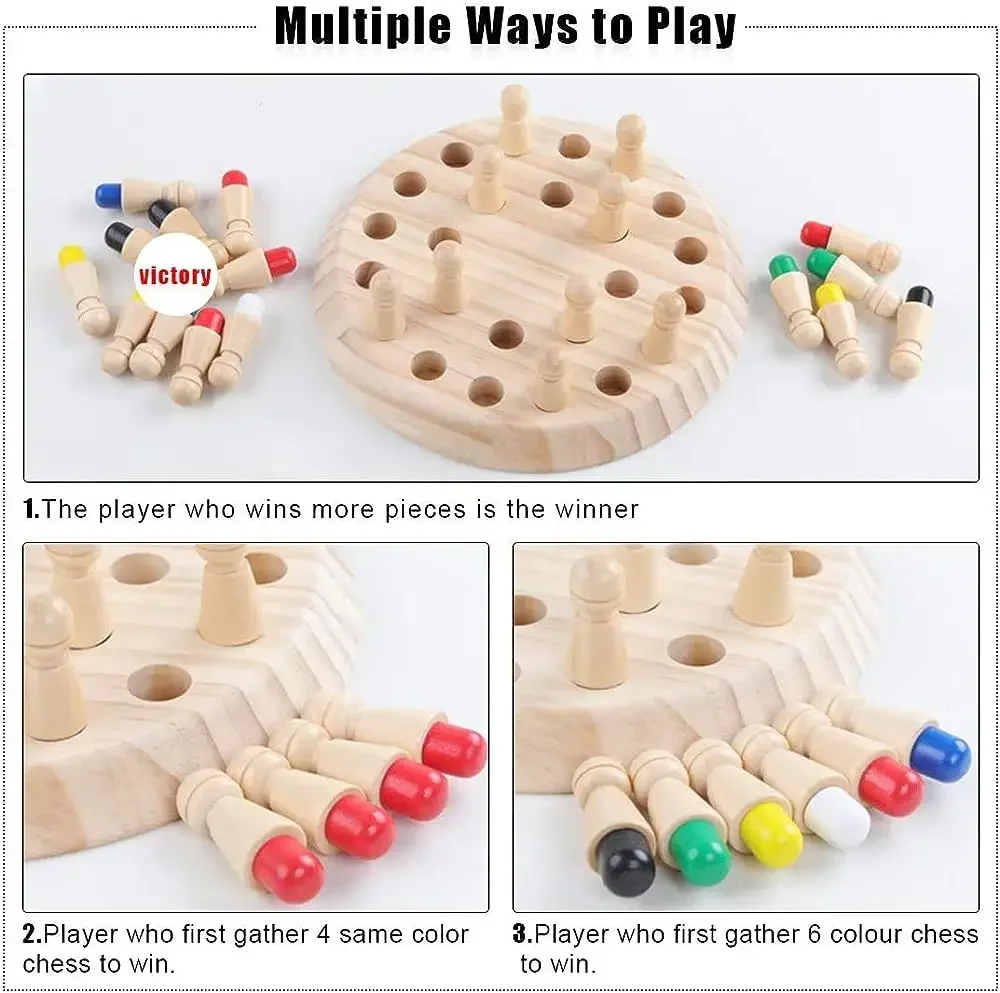 1PC Wooden Memory Match Stick  - Board Game Oath recension och pris