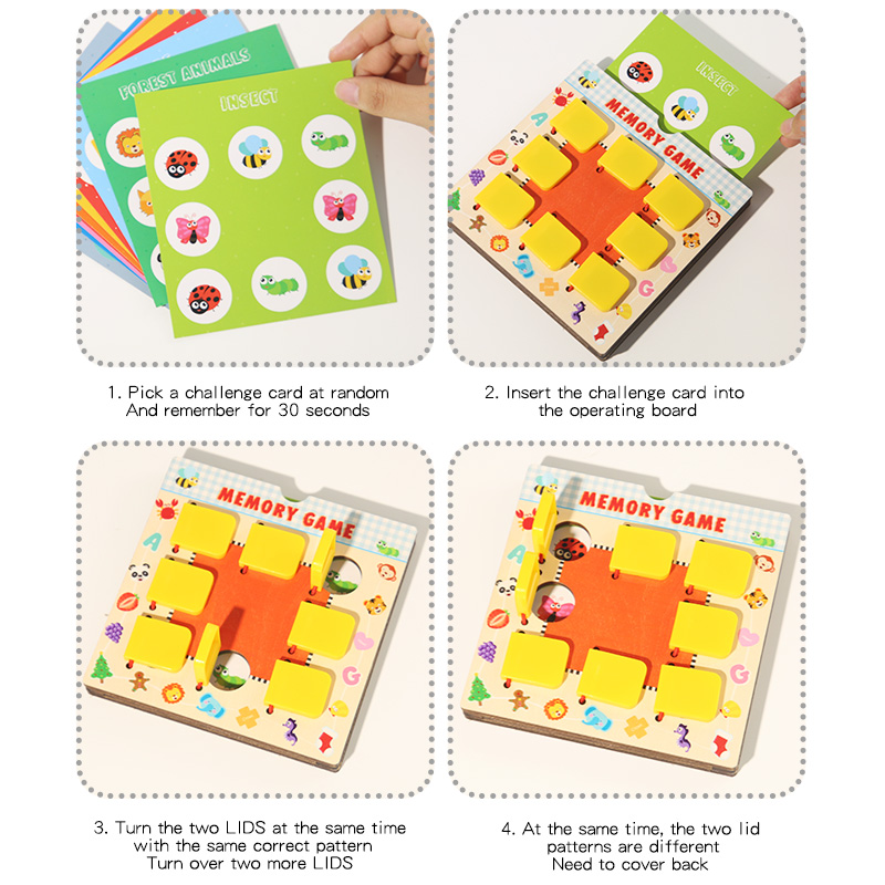 Wooden Memory Chess Toy For Ch - Board Game Oath recension och pris