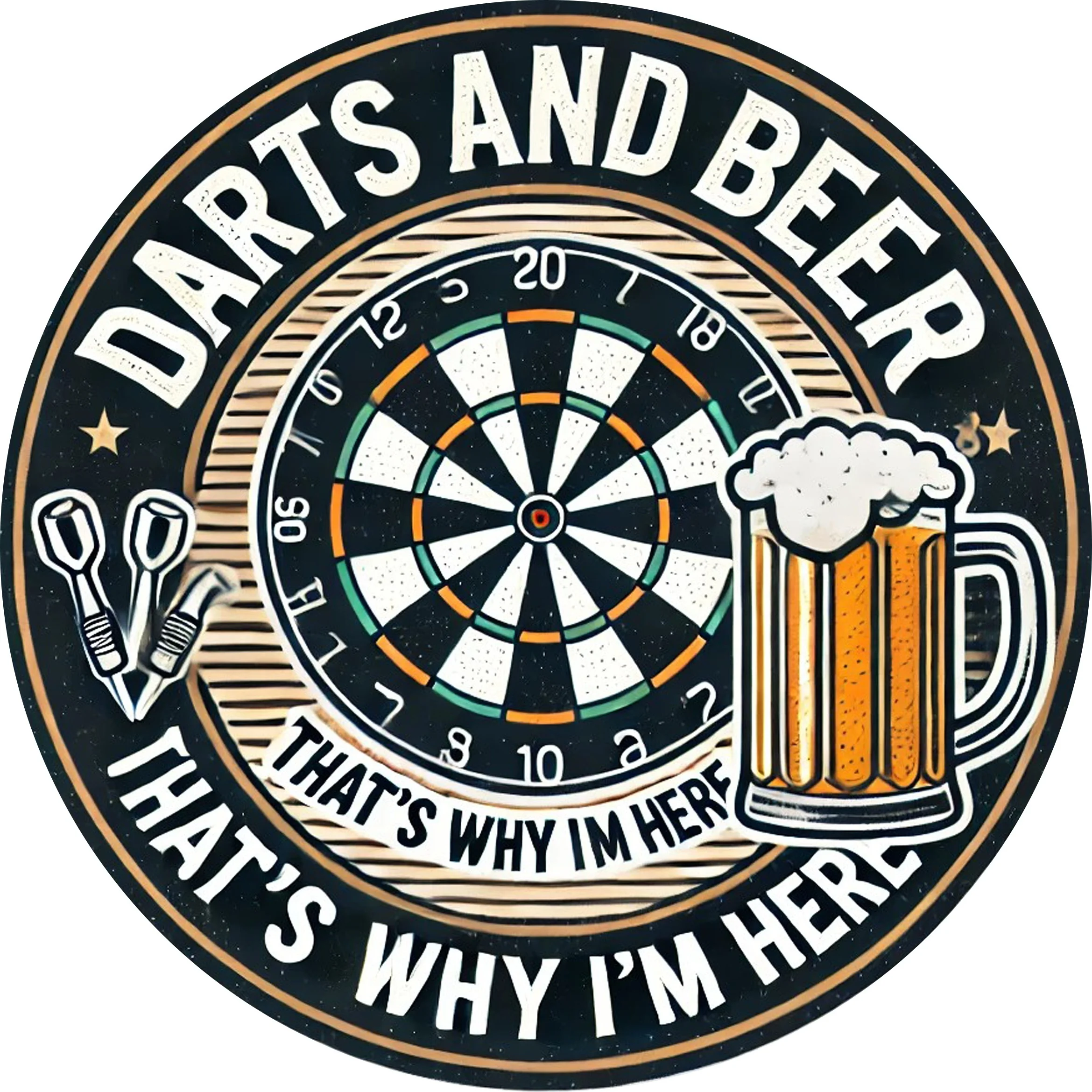 Darts Board Beer Mug Funny Quo - Board Game Quote recension och pris