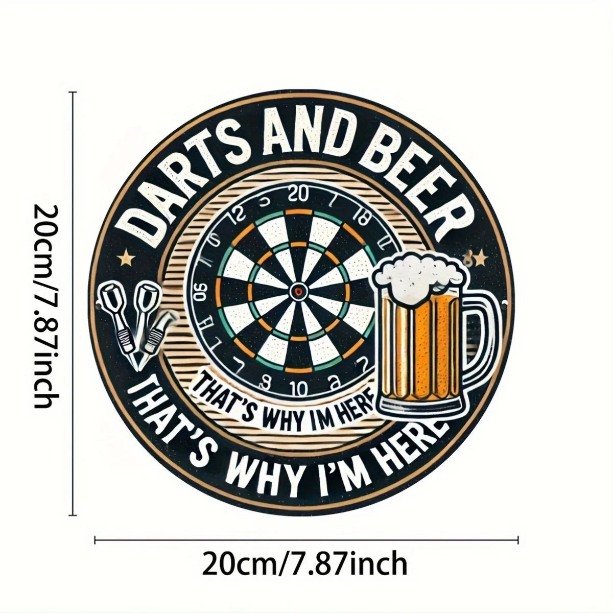 Darts Board Beer Mug Funny Quo - Board Game Quote recension och pris